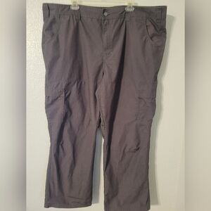 Berne Apparel Men's Relaxed Fit Ripstop Cargo Pants Slate Gray 48x30